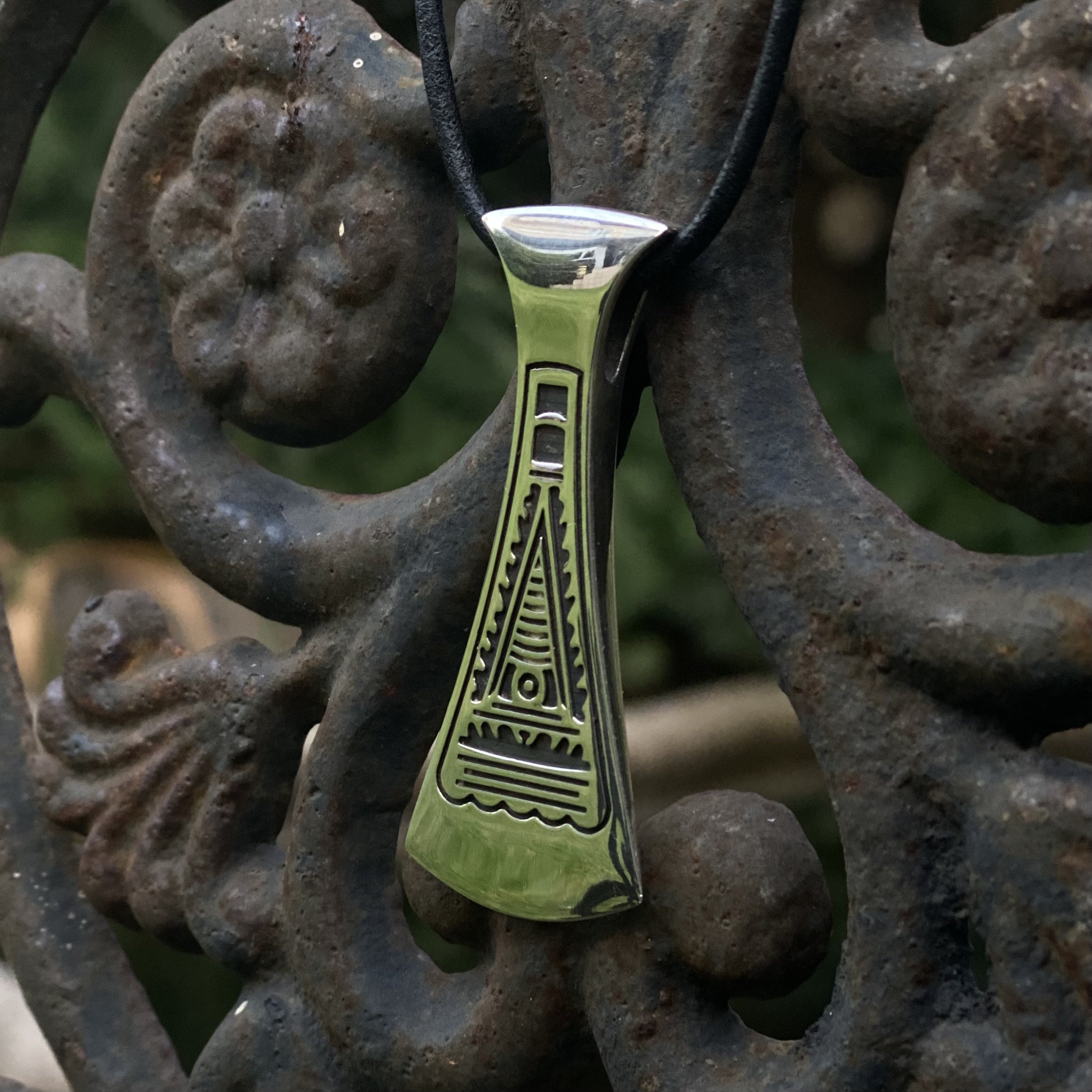 アクセサリー d381 Number Eight Turquoise Pendant – Garland's